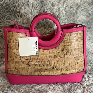Anne Klein Women’s Cork Rounded Top Handle Sachel